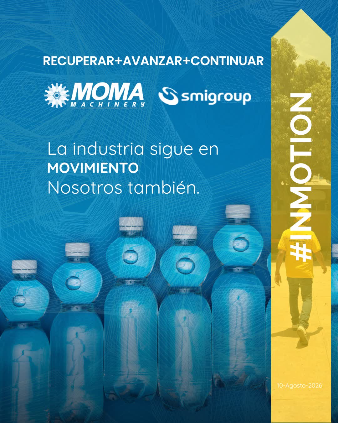 Campaña #INMOTION de MOMA Machinery y SMI Group: la industria sigue en movimiento, nosotros también